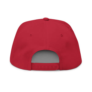 Dawn Patrol Embroidered Flat Bill Cap — Sunrise Surf Patch Snapback