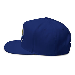 Dawn Patrol Embroidered Flat Bill Cap — Sunrise Surf Patch Snapback