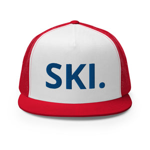 Ski America Trucker Cap- Red