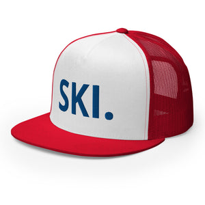 Ski America Trucker Cap- Red