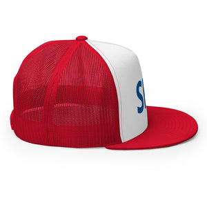 Ski America Trucker Cap- Red