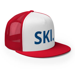 Ski America Trucker Cap- Red