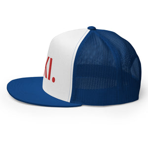 Ski America Trucker Cap- Blue