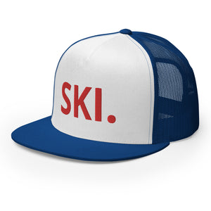 Ski America Trucker Cap- Blue