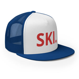 Ski America Trucker Cap- Blue