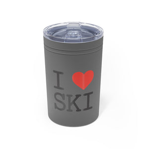 I HEART SKI Vacuum Tumbler & Insulator, 11oz.