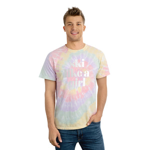 Ski Like A Girl Tie-Dye Tee, Spiral