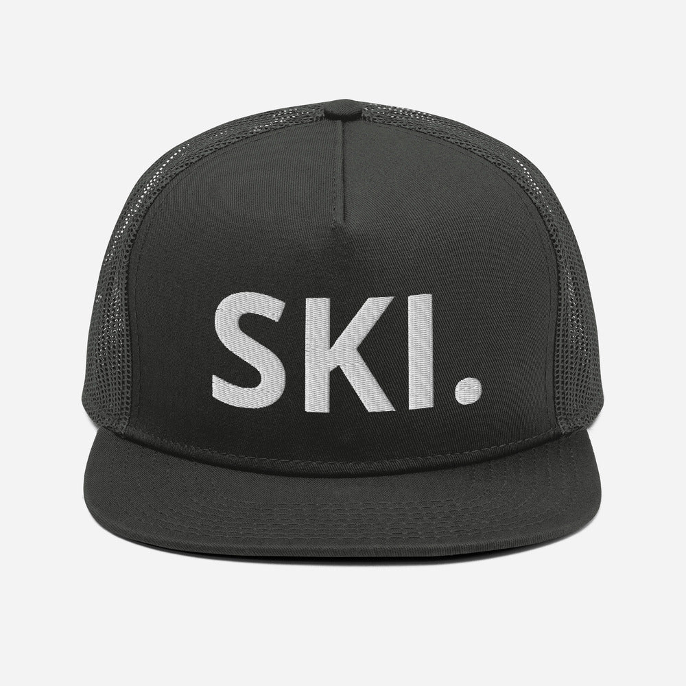 SKI. Mesh Back Snapback - Grey